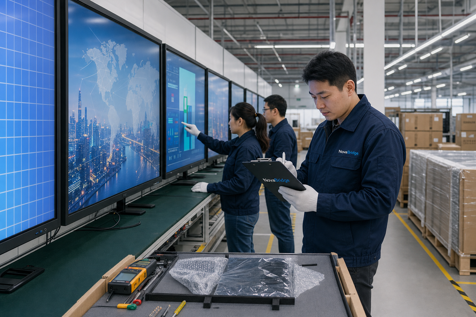 Illustrative commercial display inspection process