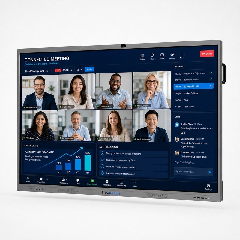 Interactive Flat Panels for Meeting Rooms and Education Spaces