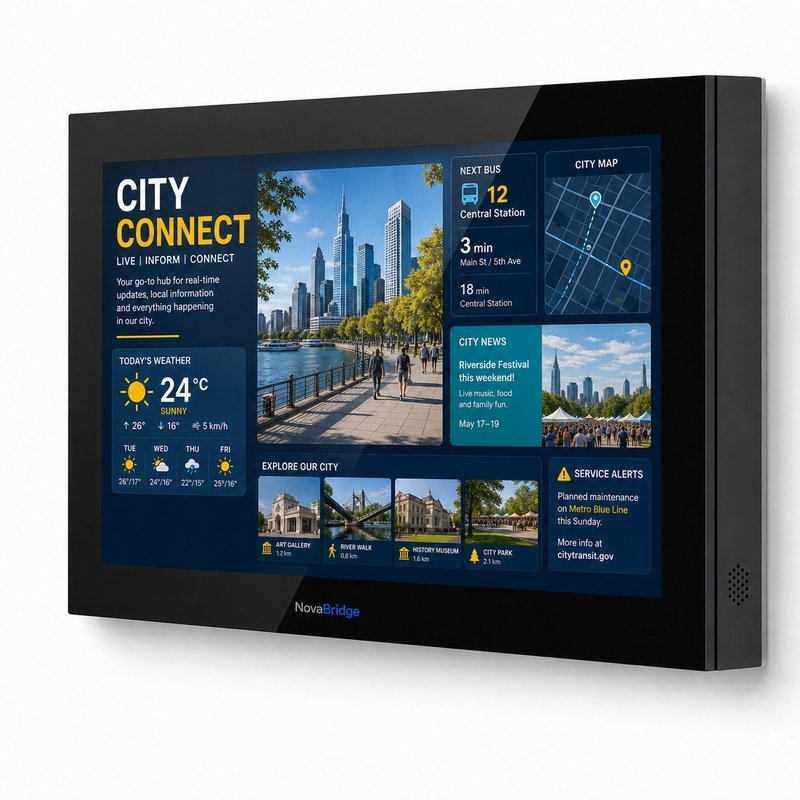 Outdoor Wall Mounted Digital Signage