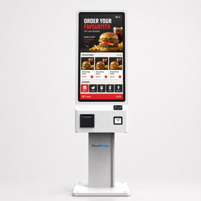 Self-Ordering Kiosk Hardware Selection: Screen, Touch and Peripherals